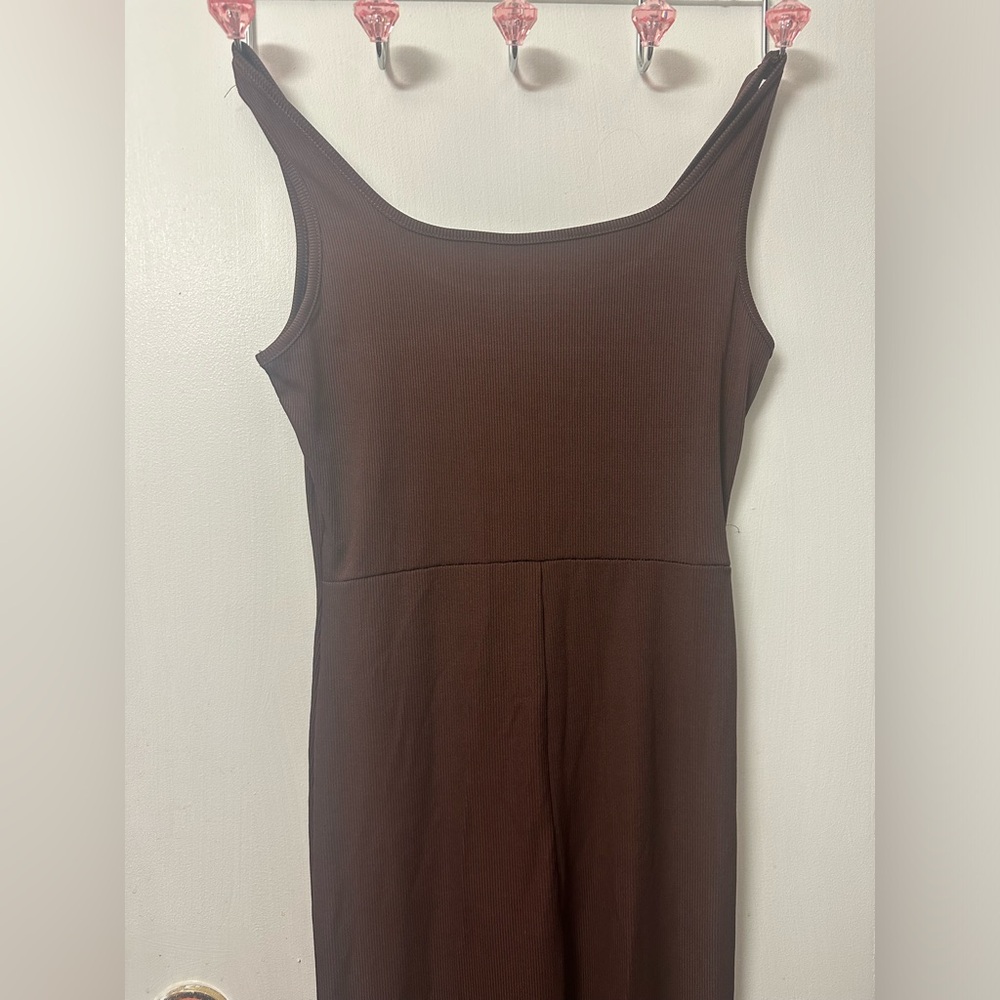 Bodycon jumpsuit brown